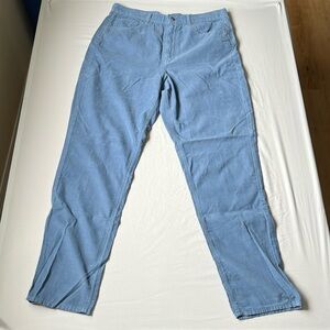 American Eagle women’s size 14 x-long powder blue mom jean corduroy pants